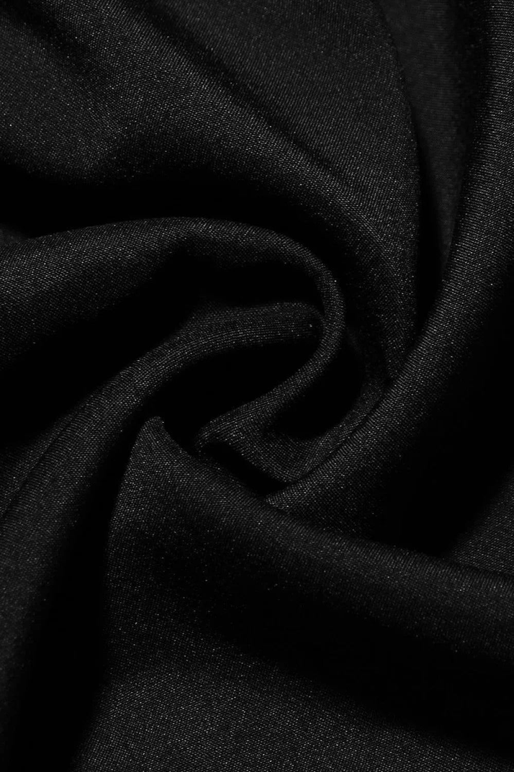 Chiffon Irregular Ruffle Edge Suspender Black Maxi Dress