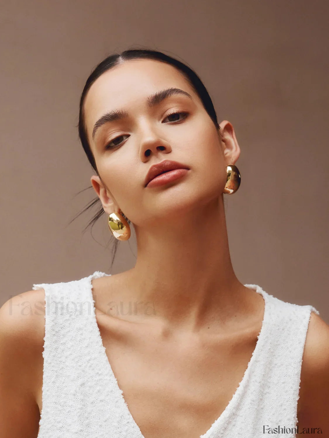 Chunky Teardrop Graceful Statement Earrings