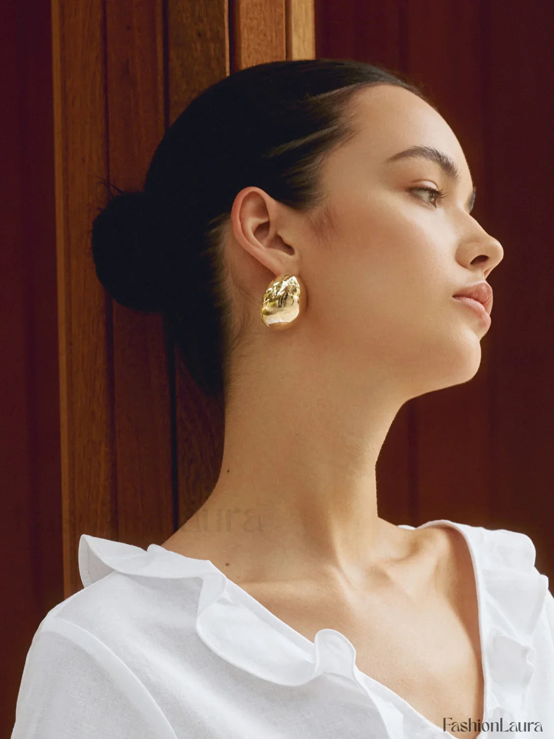 Chunky Teardrop Graceful Statement Earrings