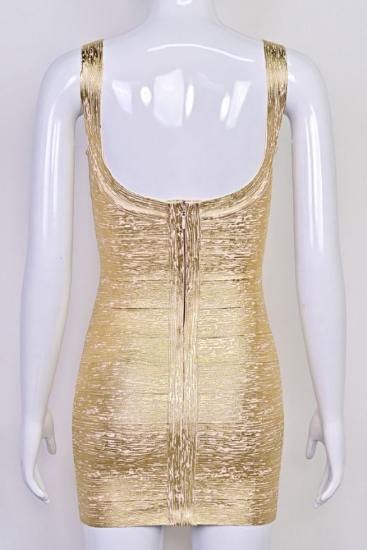 Cindy Bandage Mini Dress - Silver
