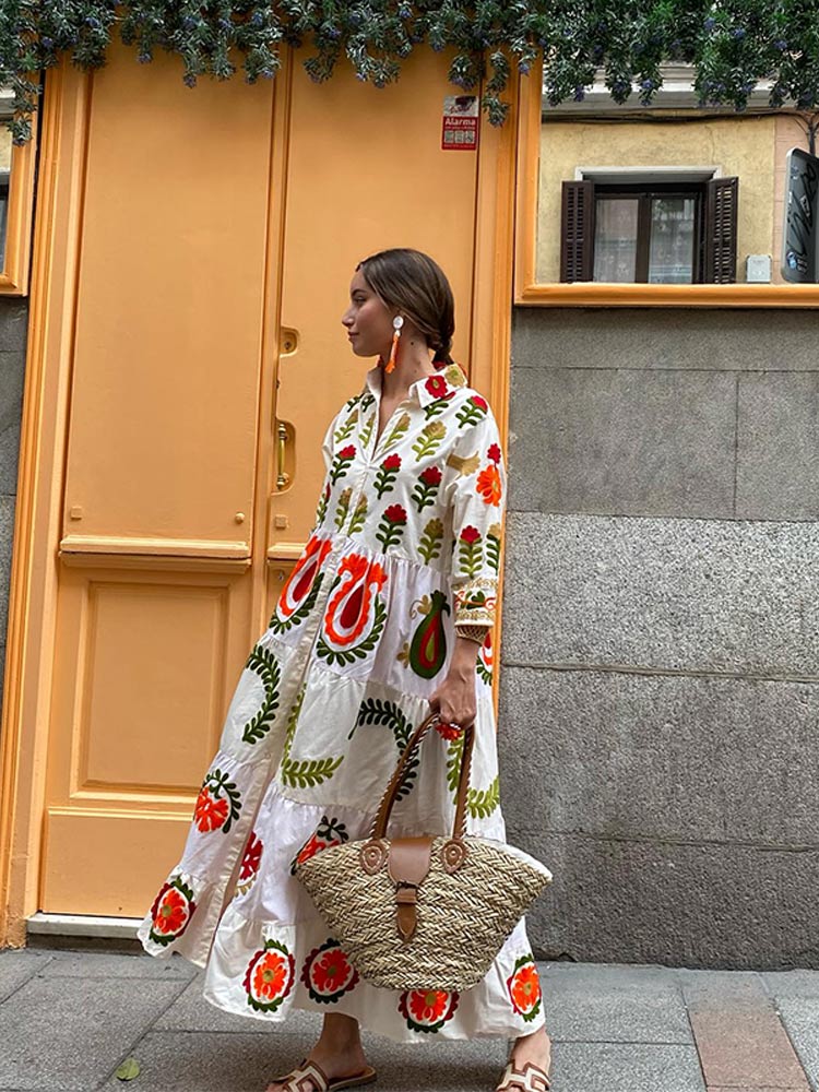 Nuria Statement Boho Summer Dress Boutique Collection
