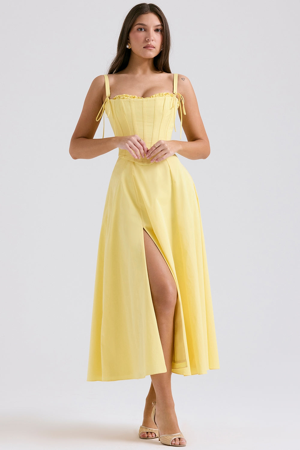 Timeless Allegra Midi Dress with Corset Everyday Luxe Edit