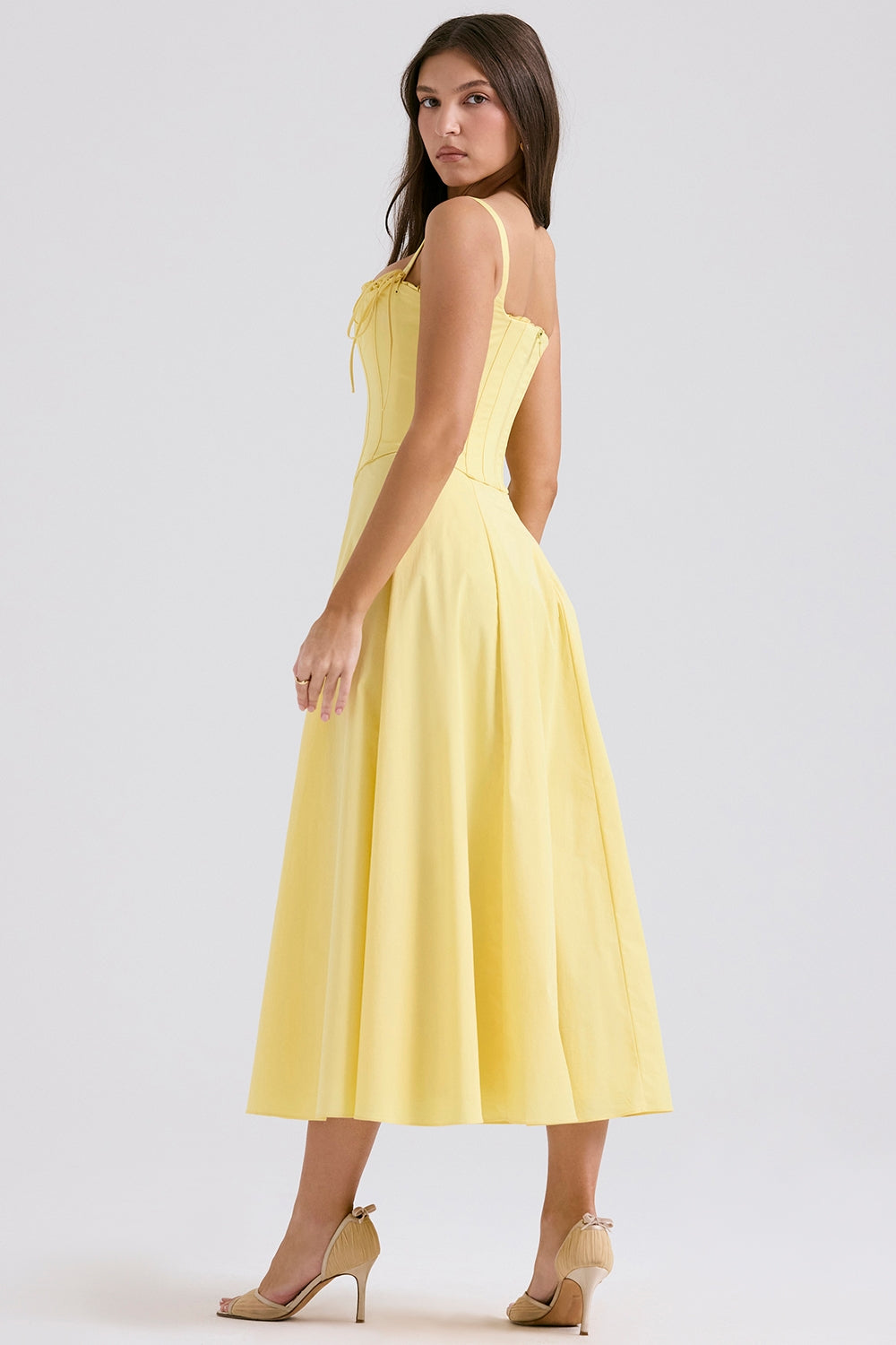 Timeless Allegra Midi Dress with Corset Everyday Luxe Edit