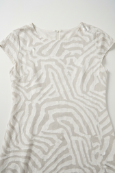Animal Print Short Sleeve Pocket A-Line Midi Dress 18