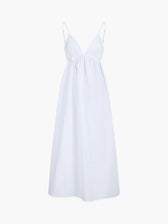Backless Spaghetti Strap A-Line Maxi Dress 5