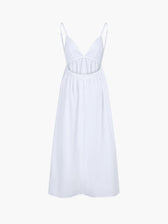 Backless Spaghetti Strap A-Line Maxi Dress 6