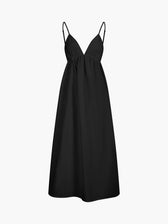 Backless Spaghetti Strap A-Line Maxi Dress 8