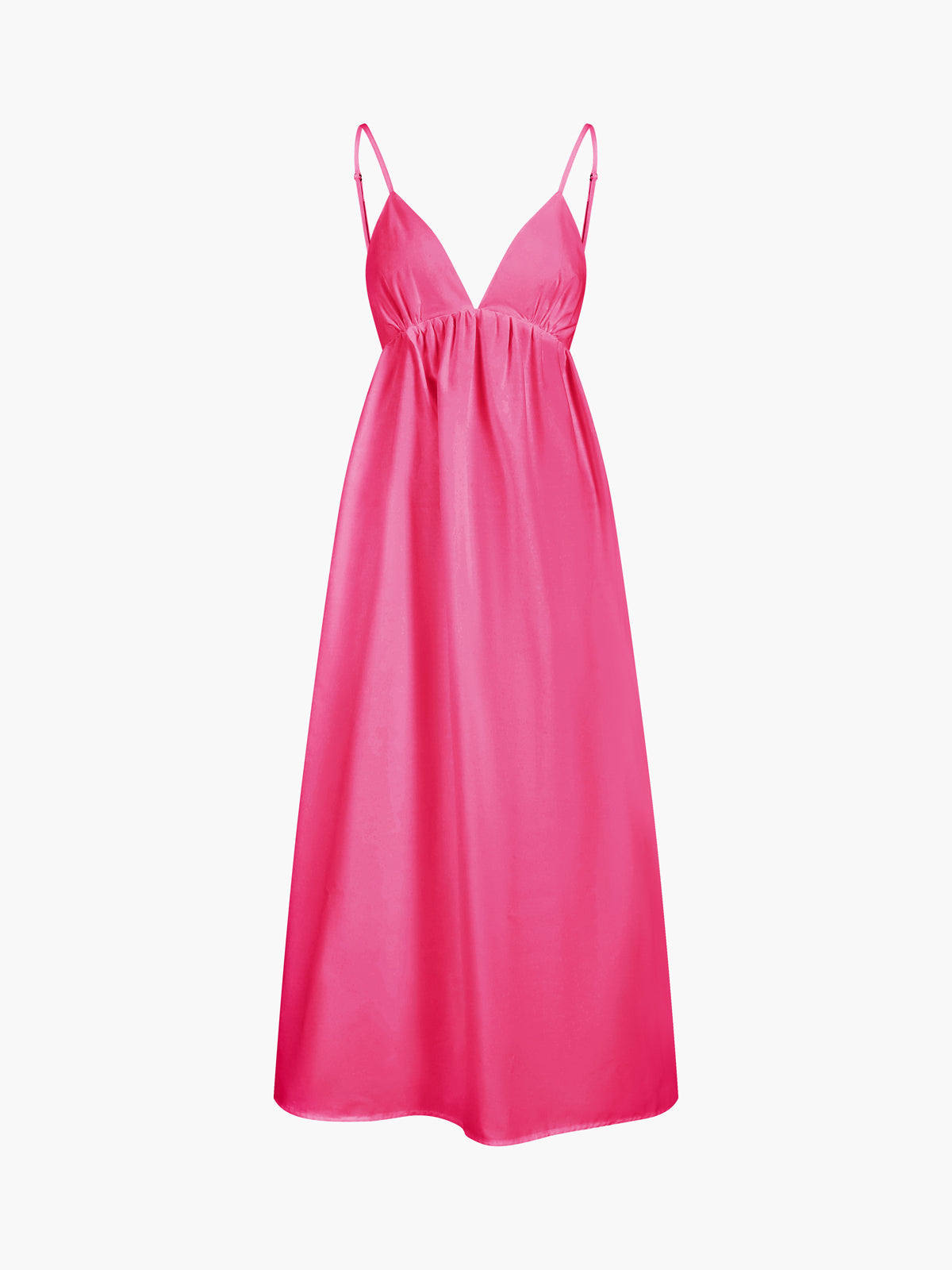 Backless Spaghetti Strap A-Line Maxi Dress 9
