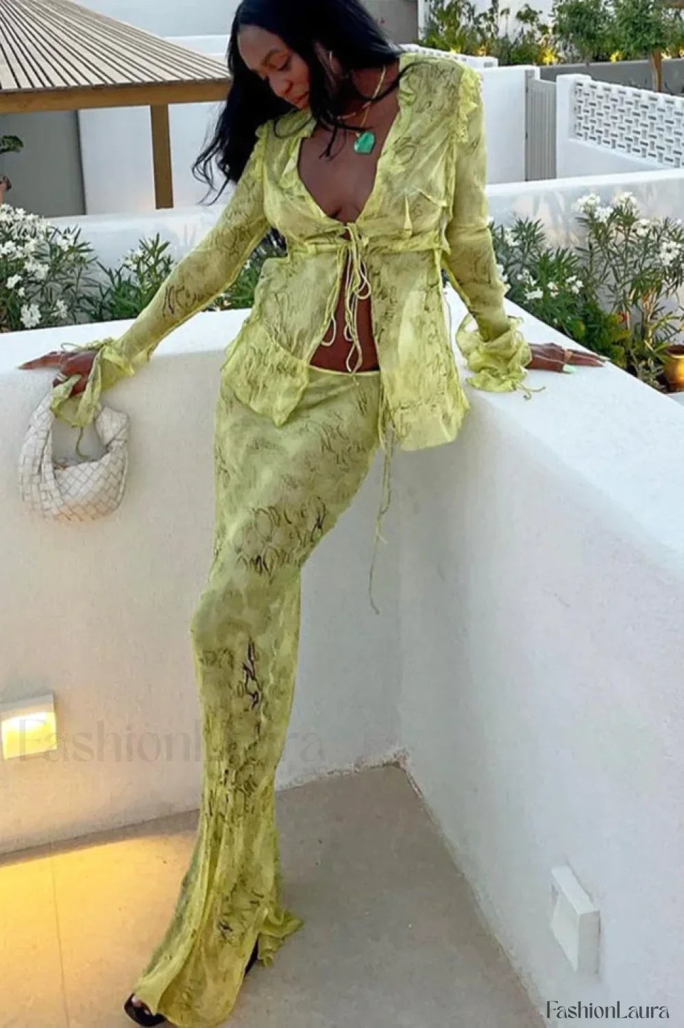 Cobra Blouse Stylish + Skirt Set