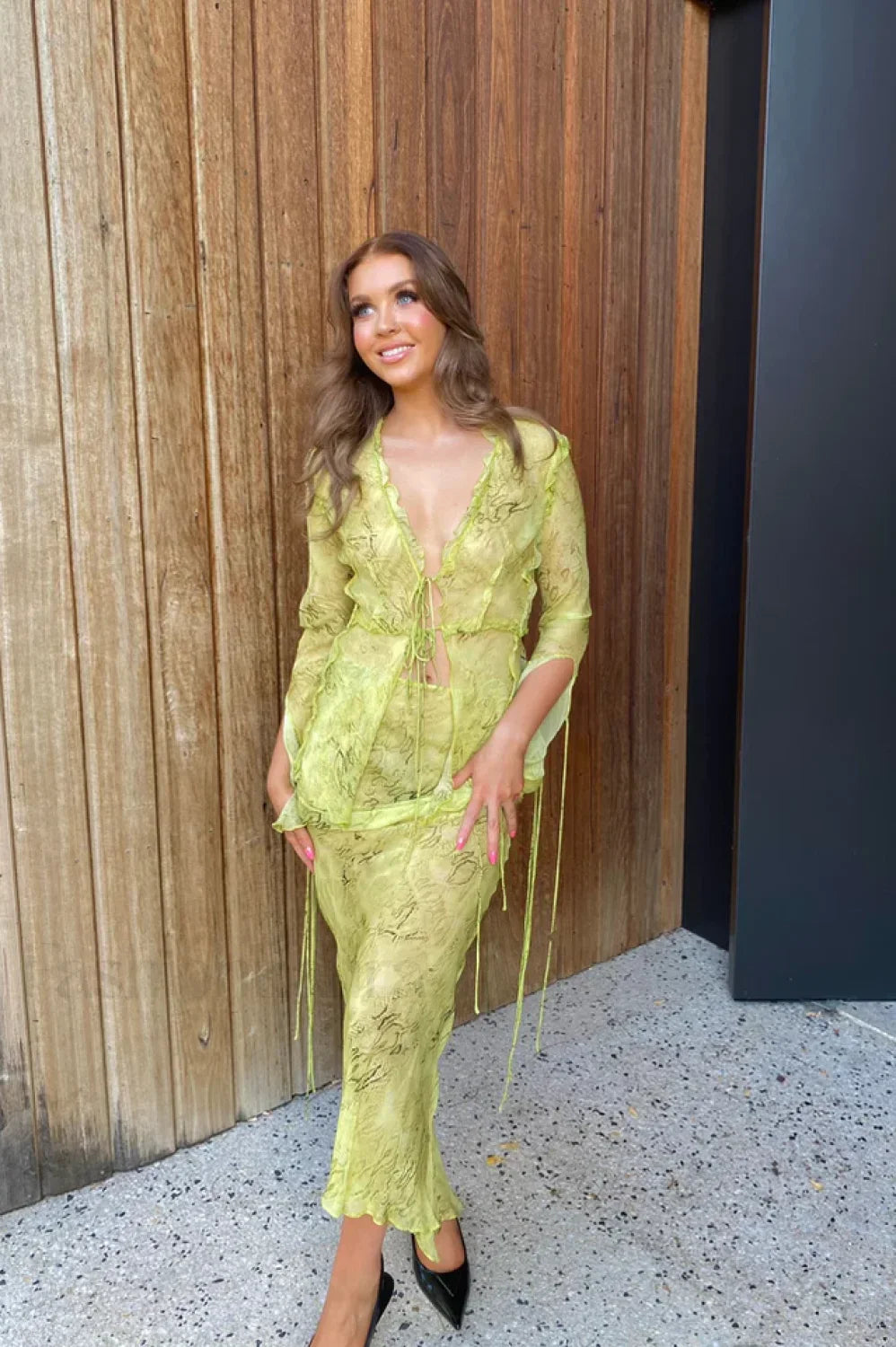 Cobra Blouse Stylish + Skirt Set