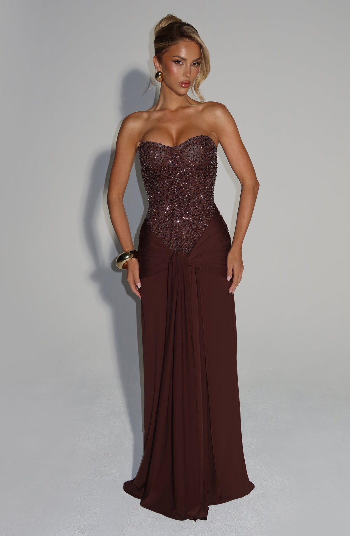 Lorena Sequin Tube Top Elegant Party Dress