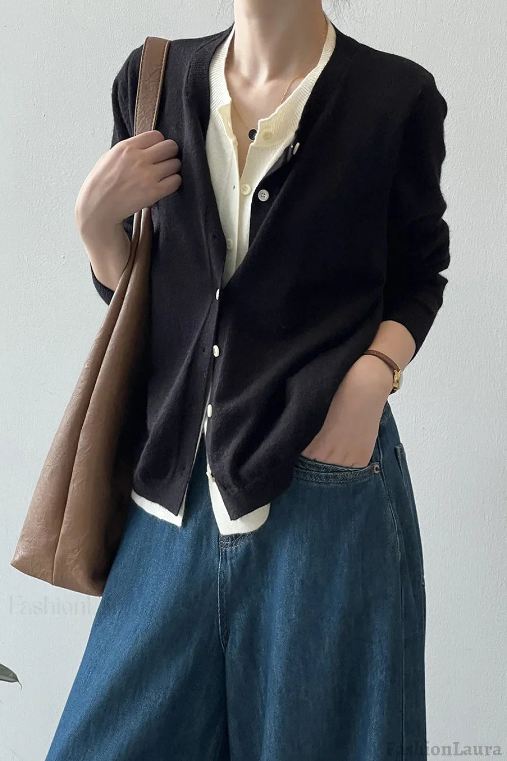 Color Block Layered Cardigan