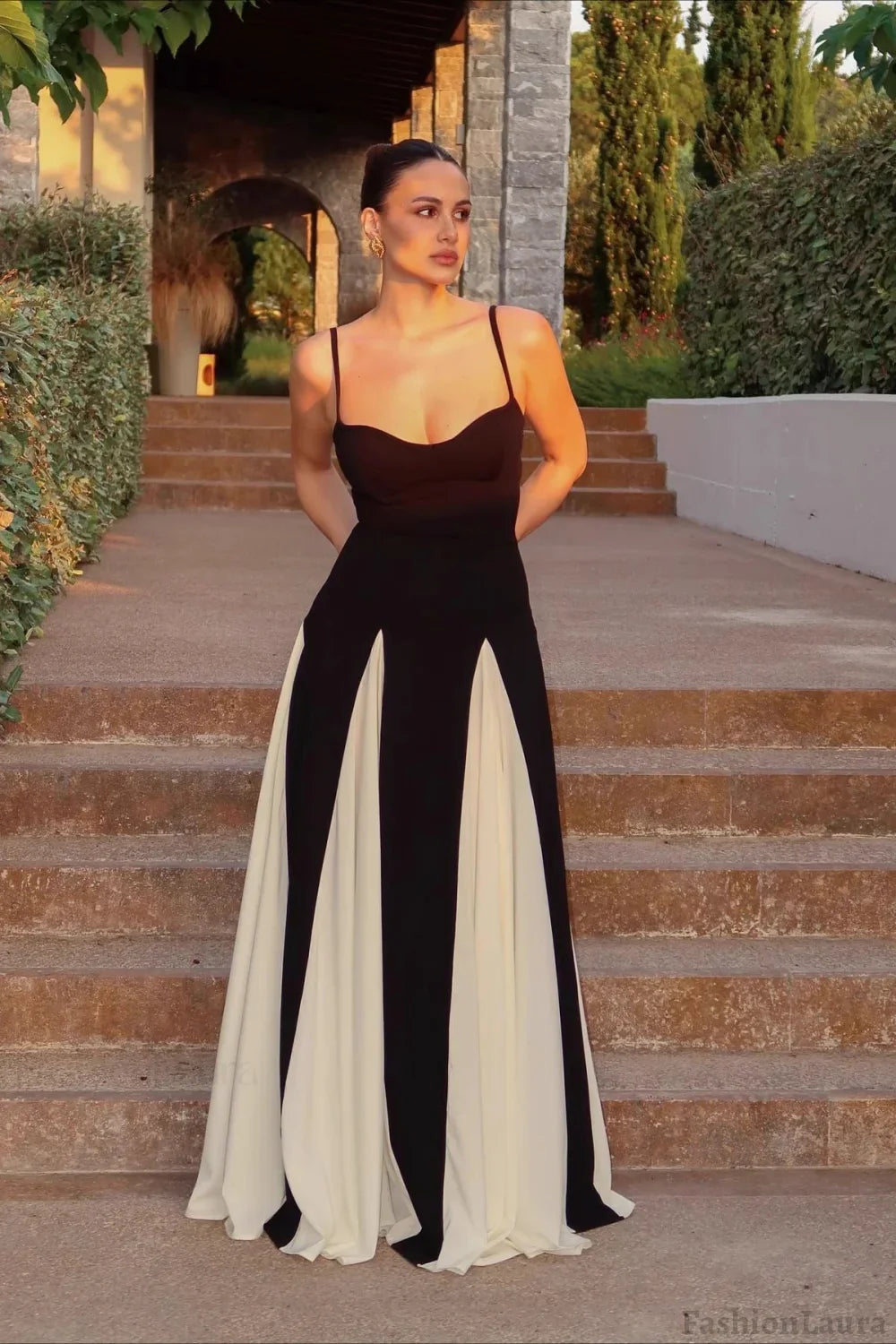 Colorblock Cami Maxi Dress