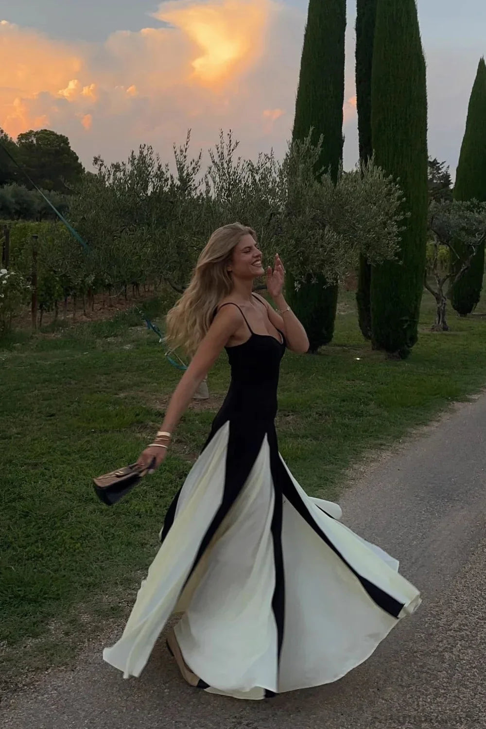 Colorblock Cami Maxi Dress