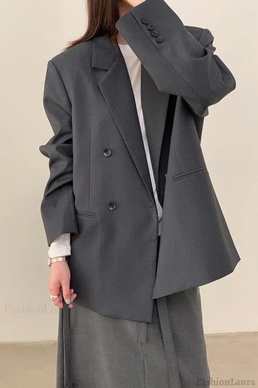 Commuter Style Belted Blazer