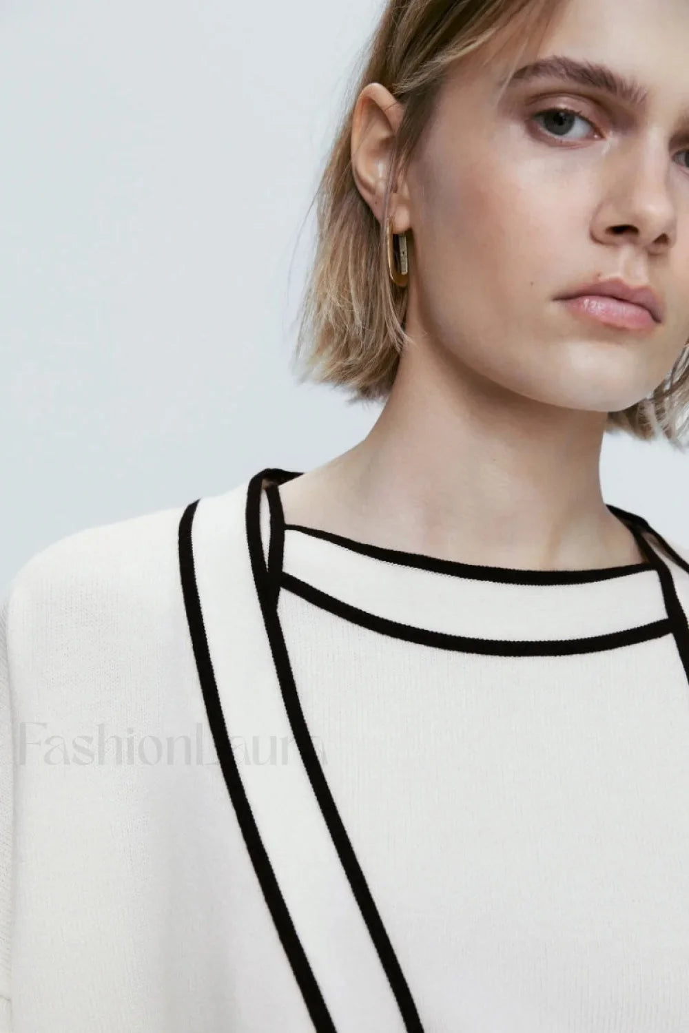 Contrast Knit College Cardigan