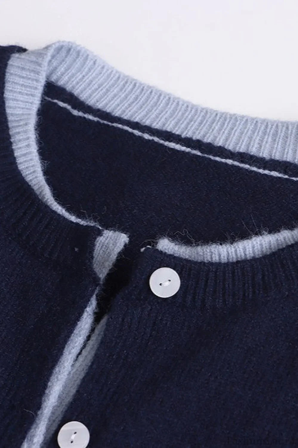 Contrast Panel Layering Cardigan