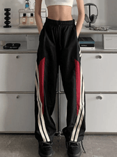 Contrast Long Graceful Sleeve Crop Top