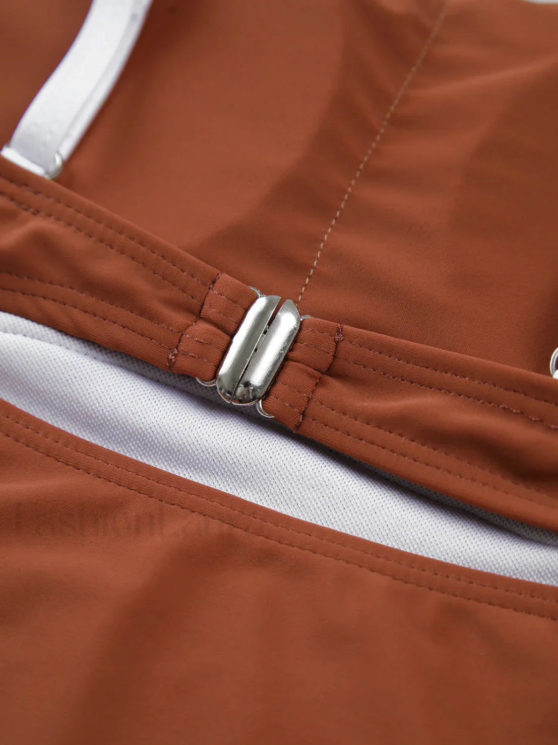 Contrast Removable Pads Cutout One Piece Swimsuit