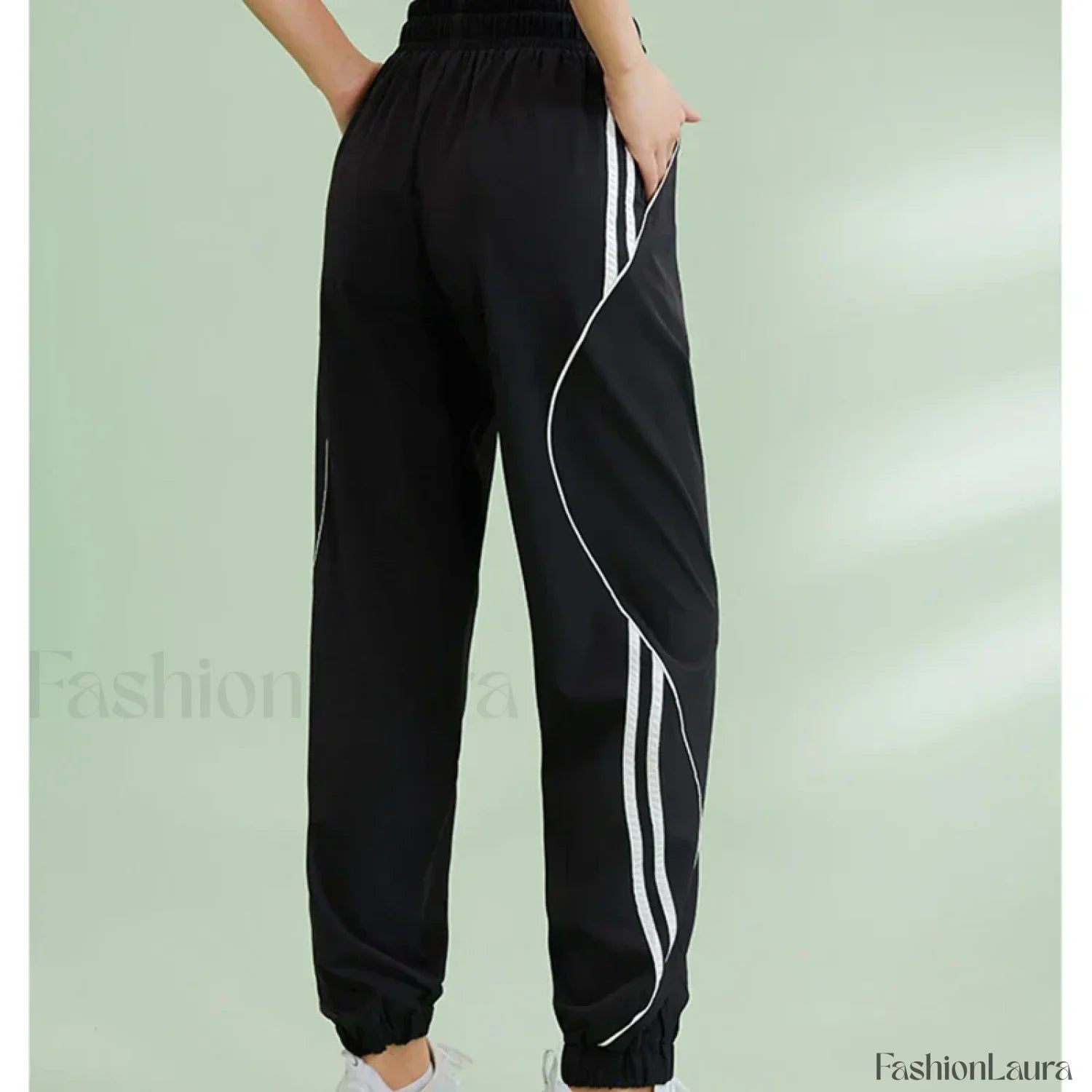 Contrasting Colors Side Pocket Sweatpants
