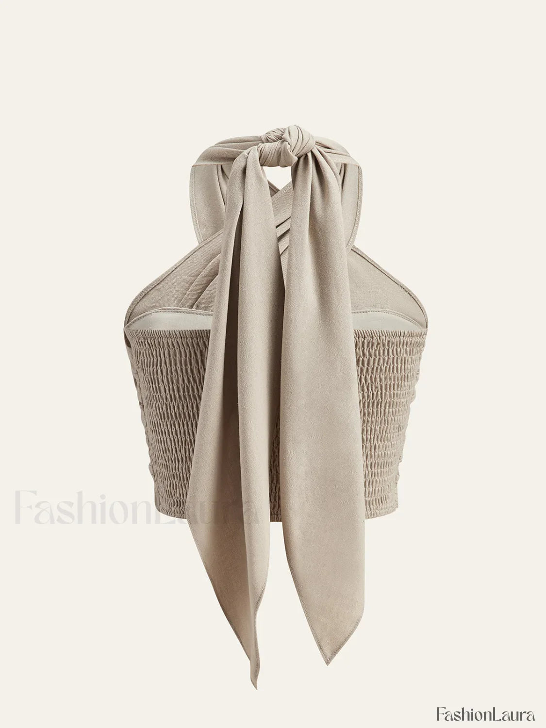 Cotton & Line Crisscross Halter Tank Top