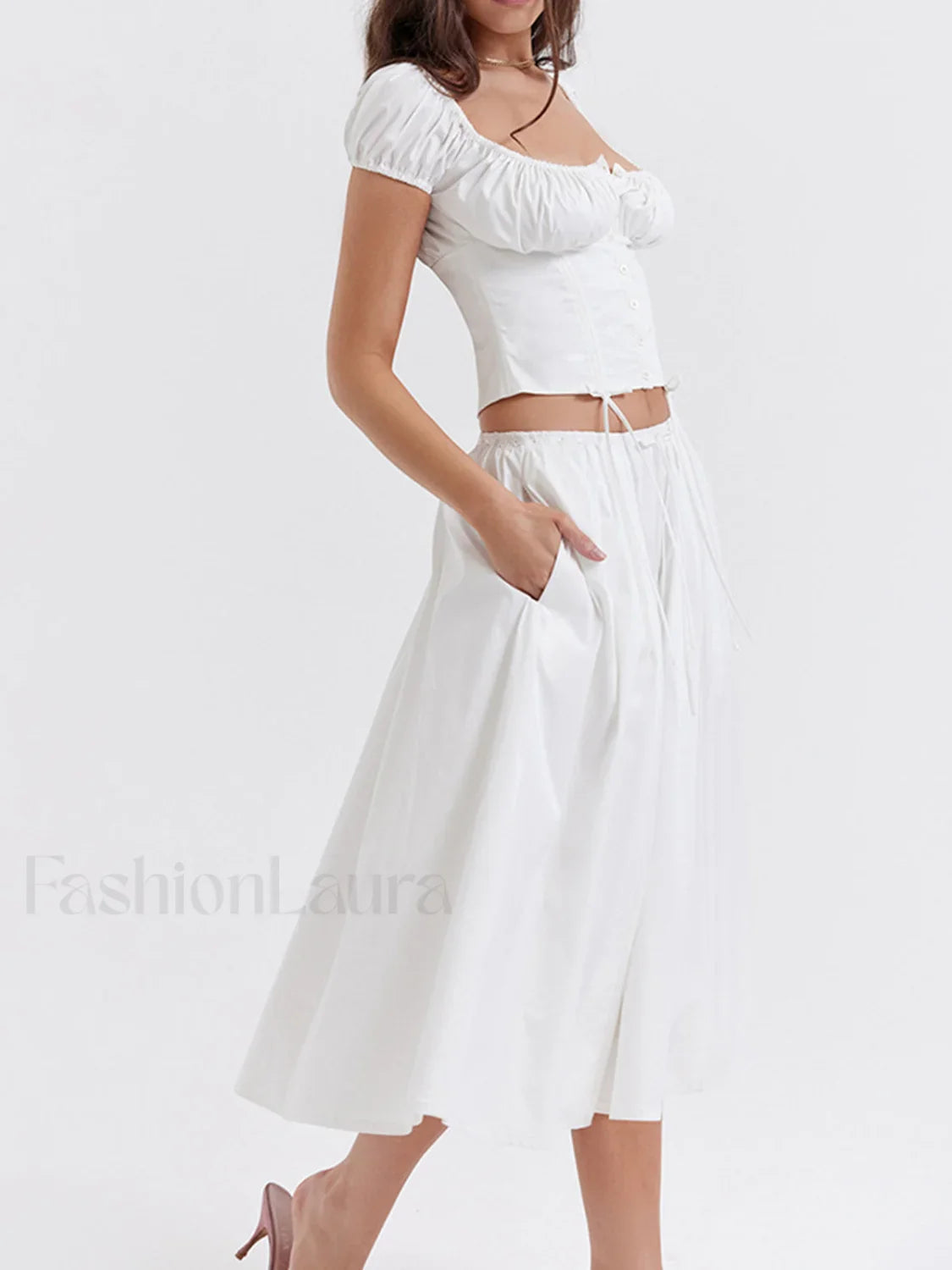 Cowgirl Aesthetics Semi-Sheer Zippered Maxi Skirt