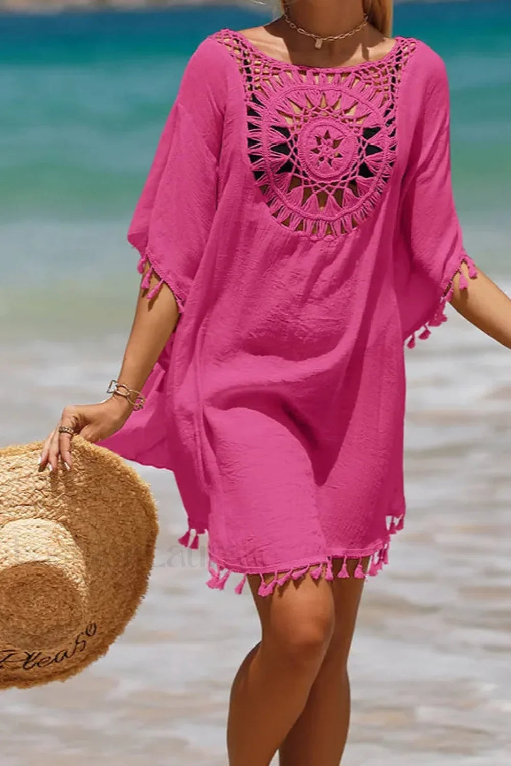 Crochet Cover Up Boho Dress