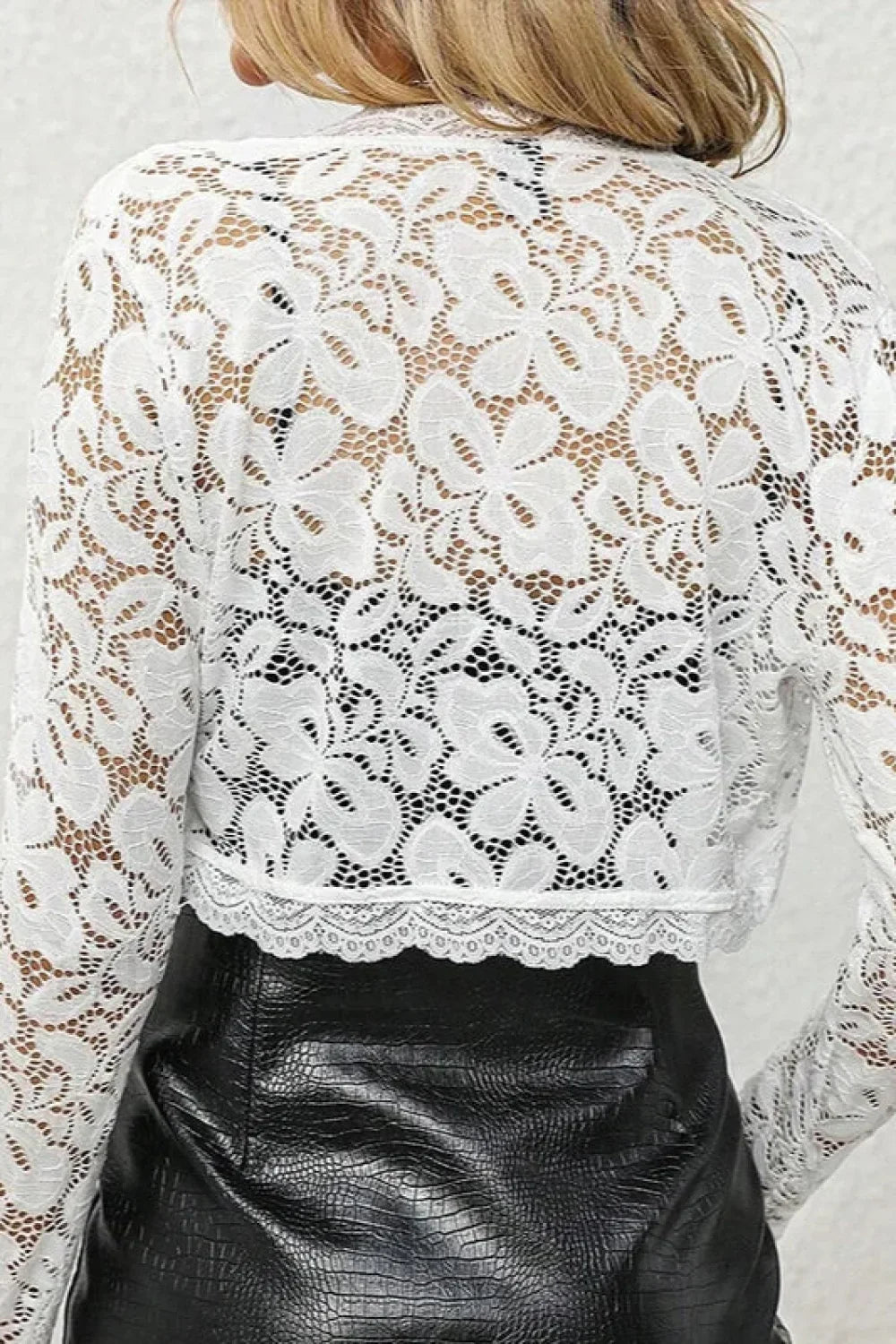 Crochet Lace Shrug Cardigan