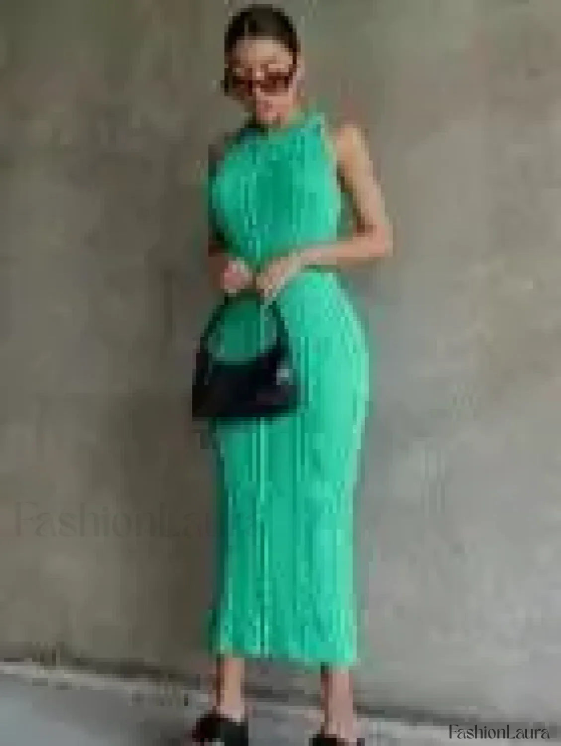 Crochet Sweater Midi Dress