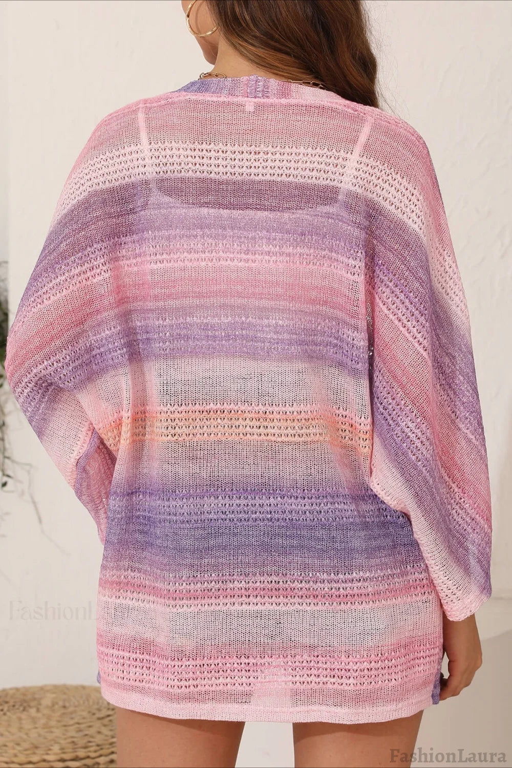 Crochet Tie Dye Relaxed Cardigan