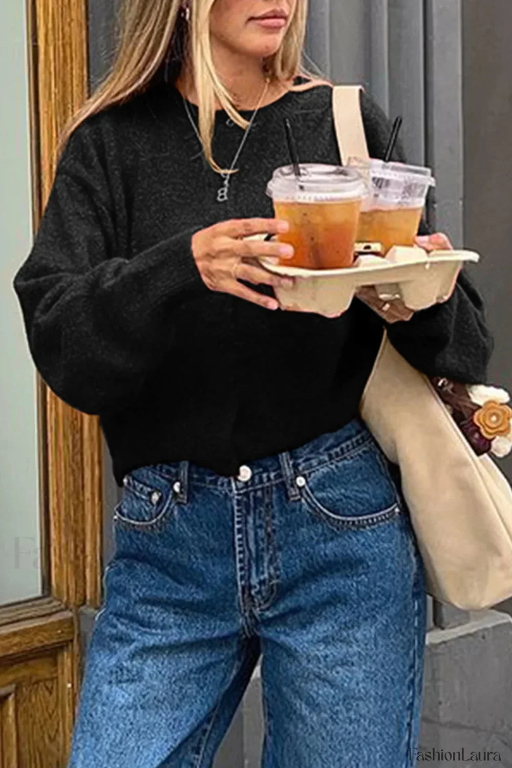 Cropped Knit Button Cardigan