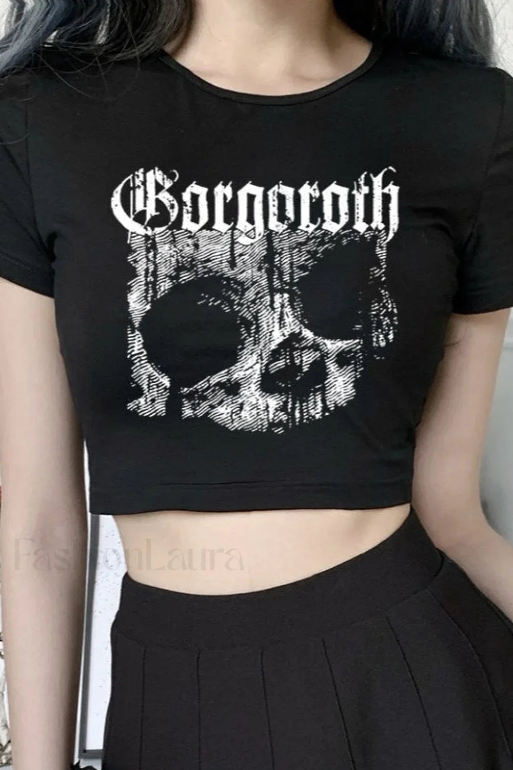 Cropped Slim Fit Short Sleeve T-Shirt