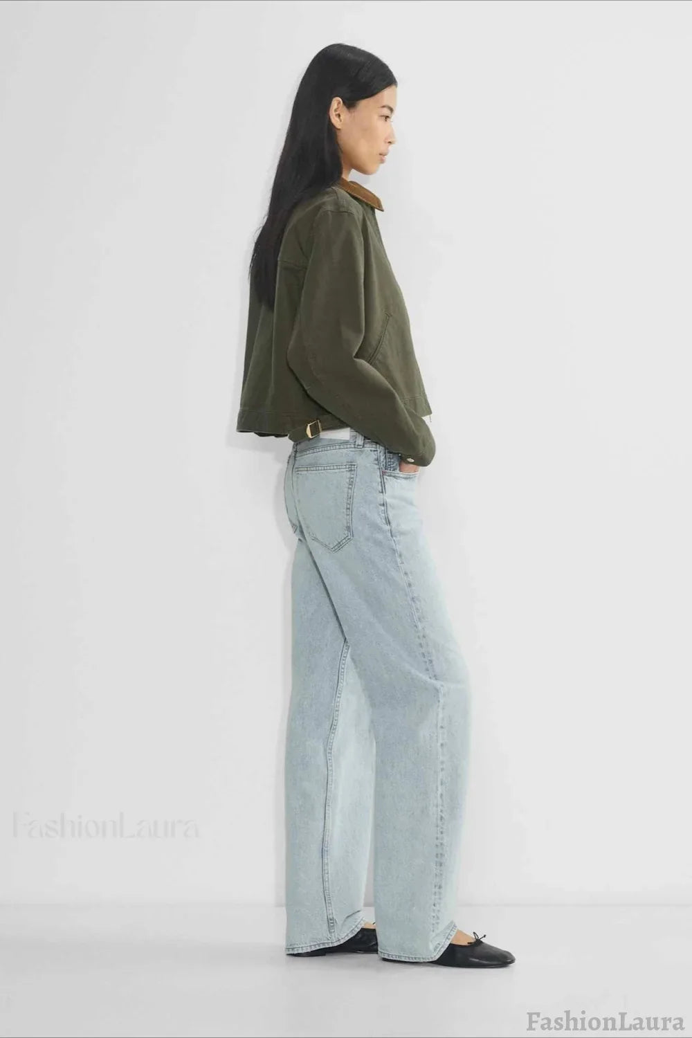 Cropped Utility Workwear Jacket