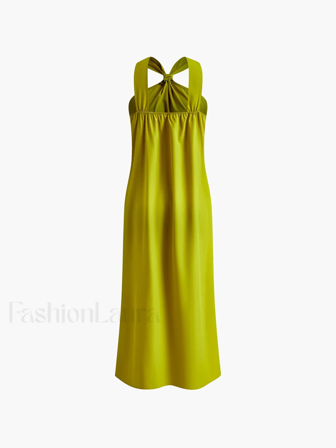 Cross Halter Split Long Dress