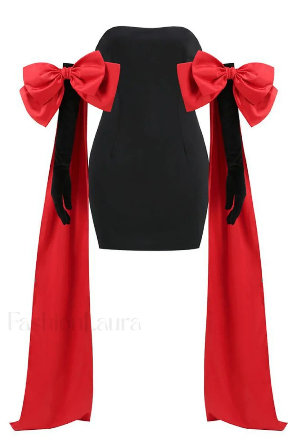 Cupid Dress Stylish & Gloves XS / Black