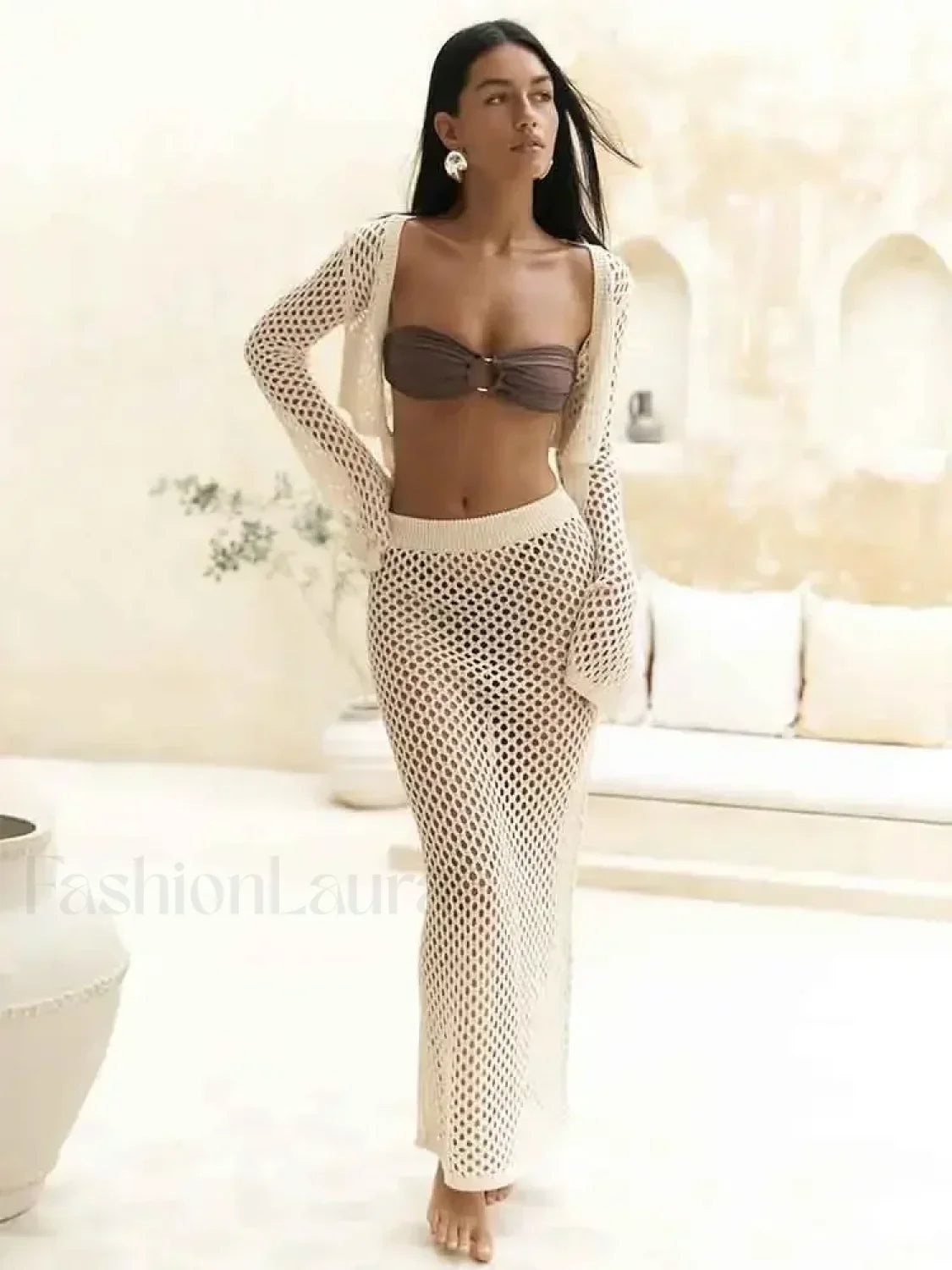 Cut Out Two Piece Cover Up