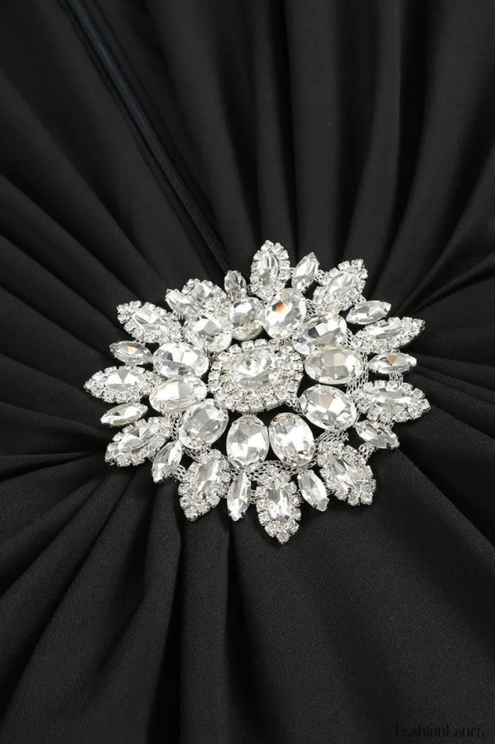 Cutout Crepe Stylish V-Neck Dress