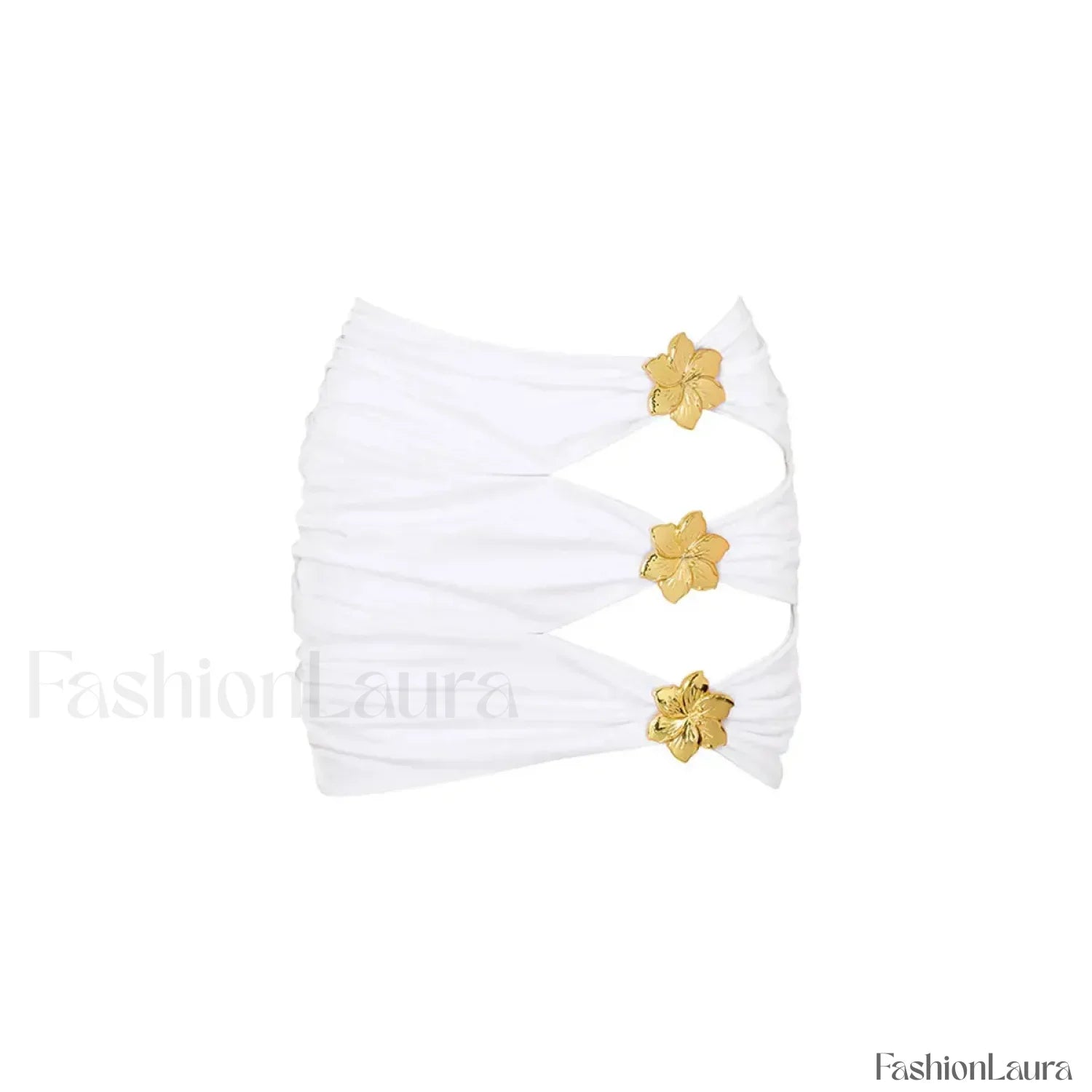 Cutout Halter Bikini Three Piece Set