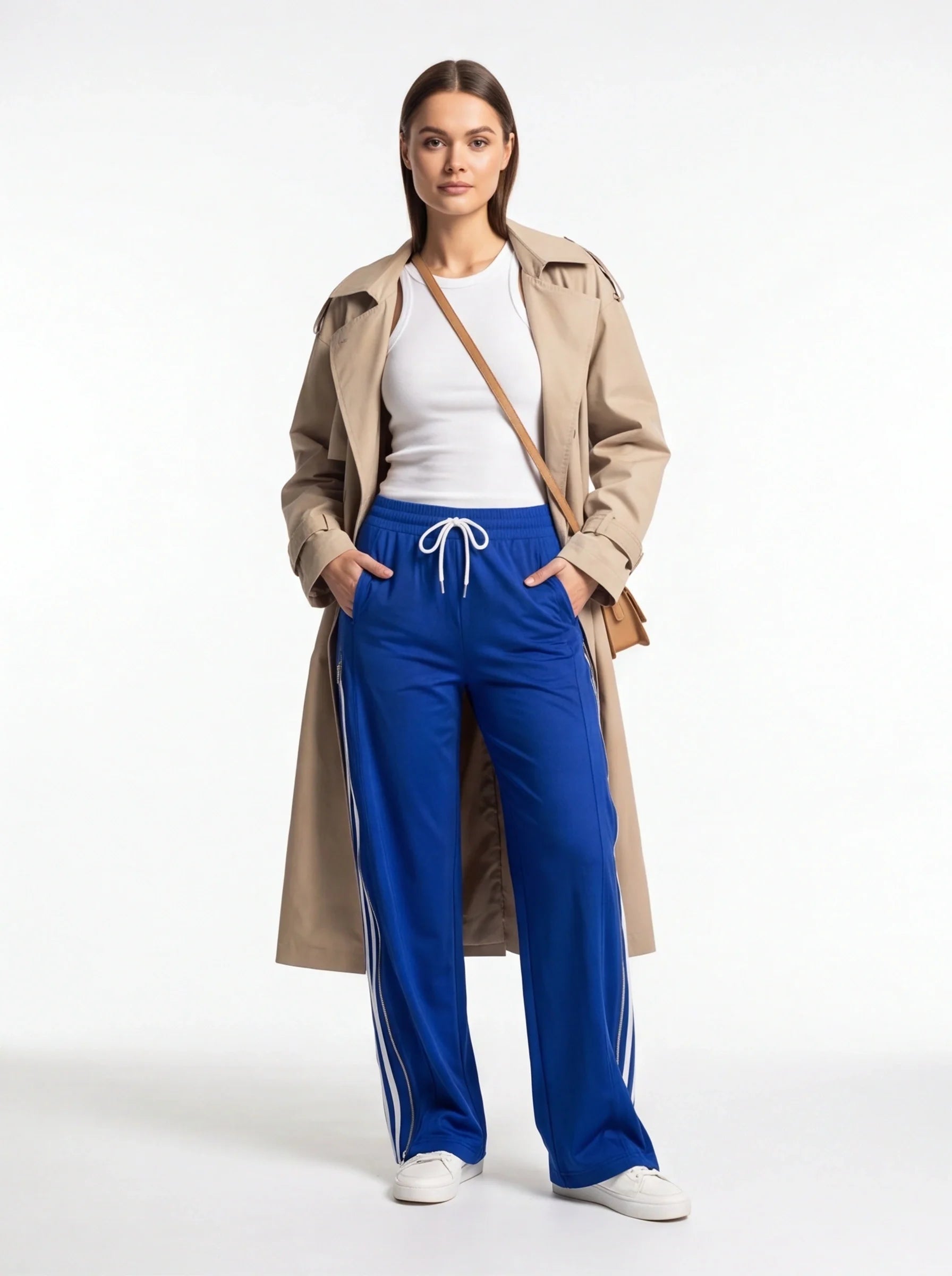 Black Wide Leg Trousers Relaxed Fit All Day Comfort Lightweight Polyester Fabric Casual Work