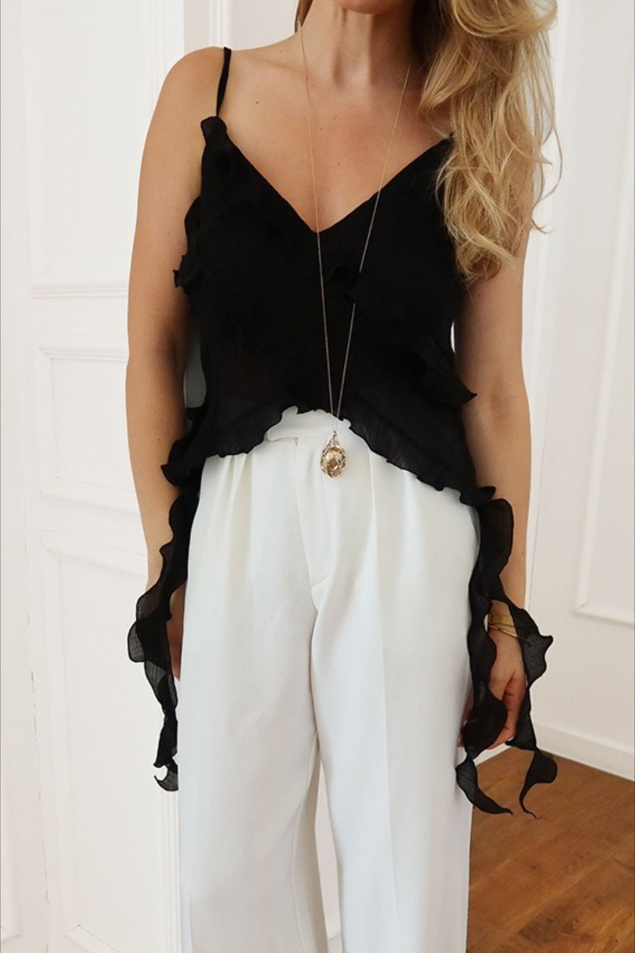 Lace V-Neck Cami Top