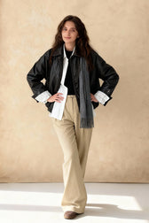 Retro Zipper PU Leather Motorcycle Jacket