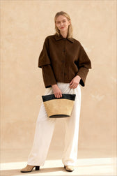 Elegant Stylish Chic Long Sleeves Wool Blends Jacket
