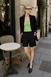 Minimalism Professional Style Solid Straight Casual Short