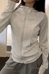 Korean Fitted Performance Print Hoodie