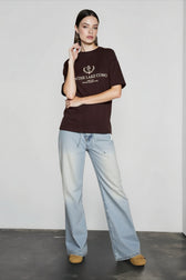 Letter Print Cotton T-shirts