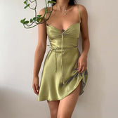 Sweetheart Spaghetti Strap Bodycon Mini Dress 9