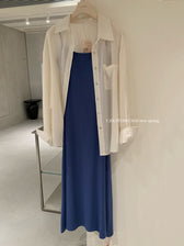 Spaghetti Strap Bodycon Slip Maxi Dress 29