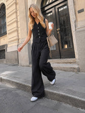 Cotton & Linen Pants Set
