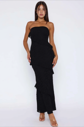 Strapless Maxi Tight Bodycon Dress