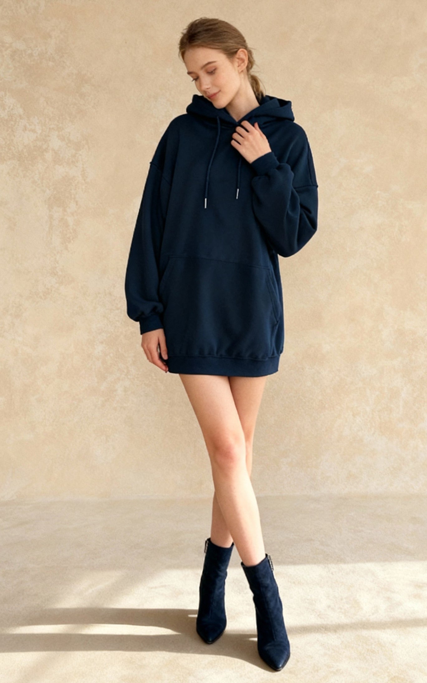 Casual Leopard Star Print Hoodie